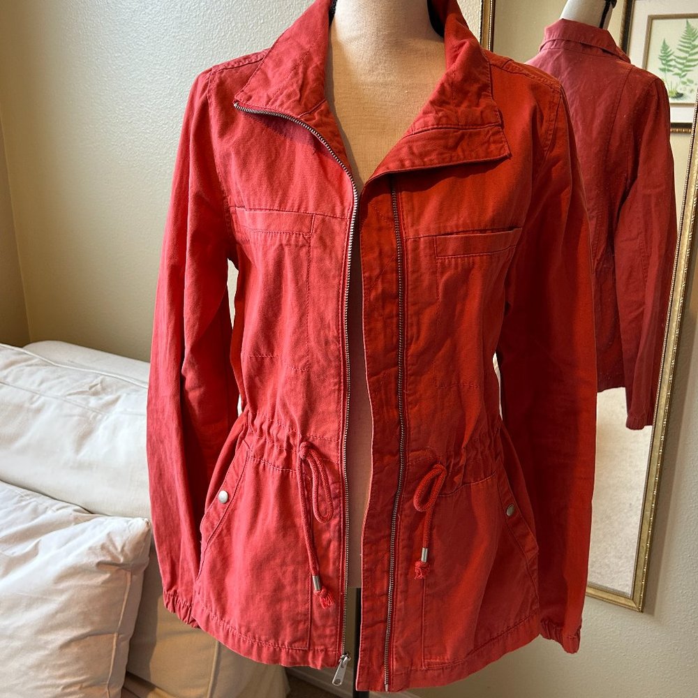 Old Navy Women's Canvas Field Jacket Size Medium Tall
